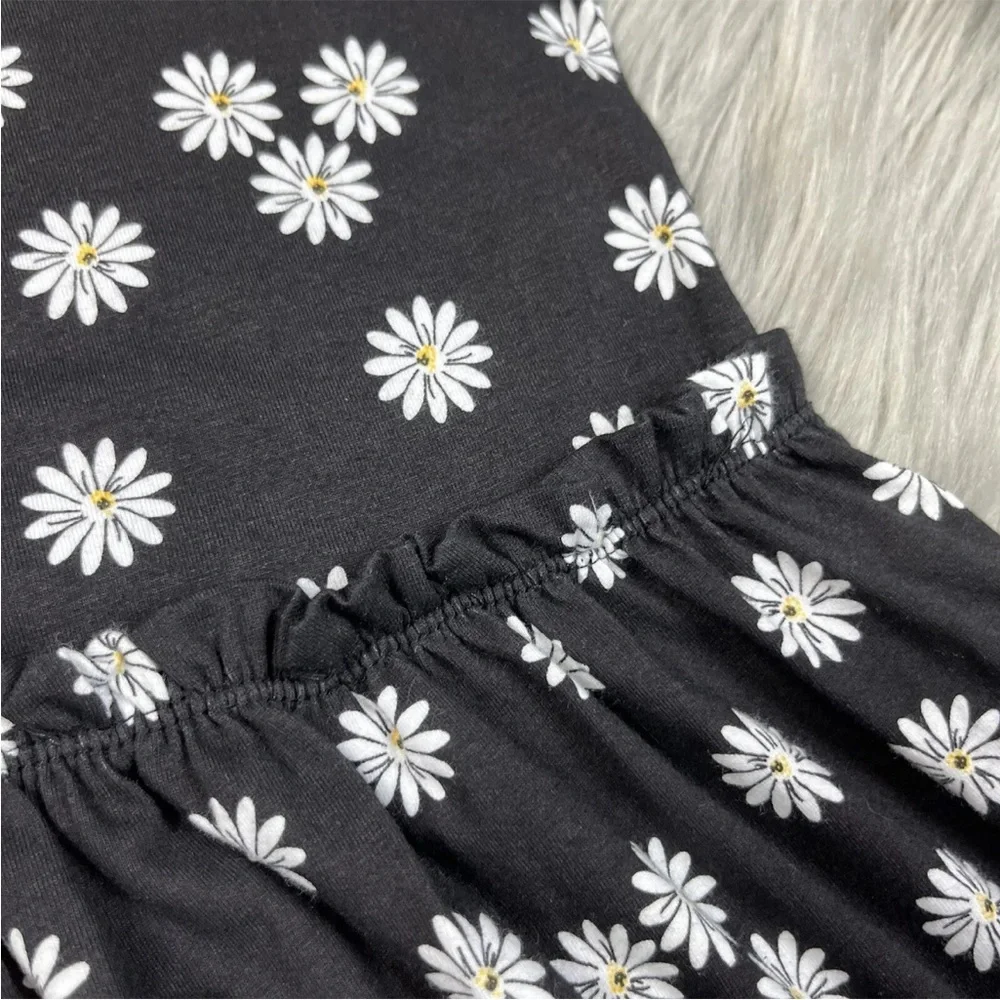 Tucker & Tate Girls Black White Daisy Floral Dress Size 8